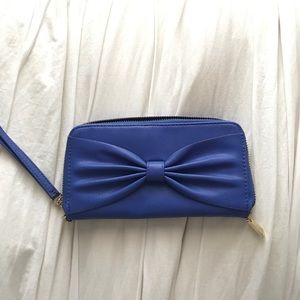 Cobalt Blue Bow Wallet